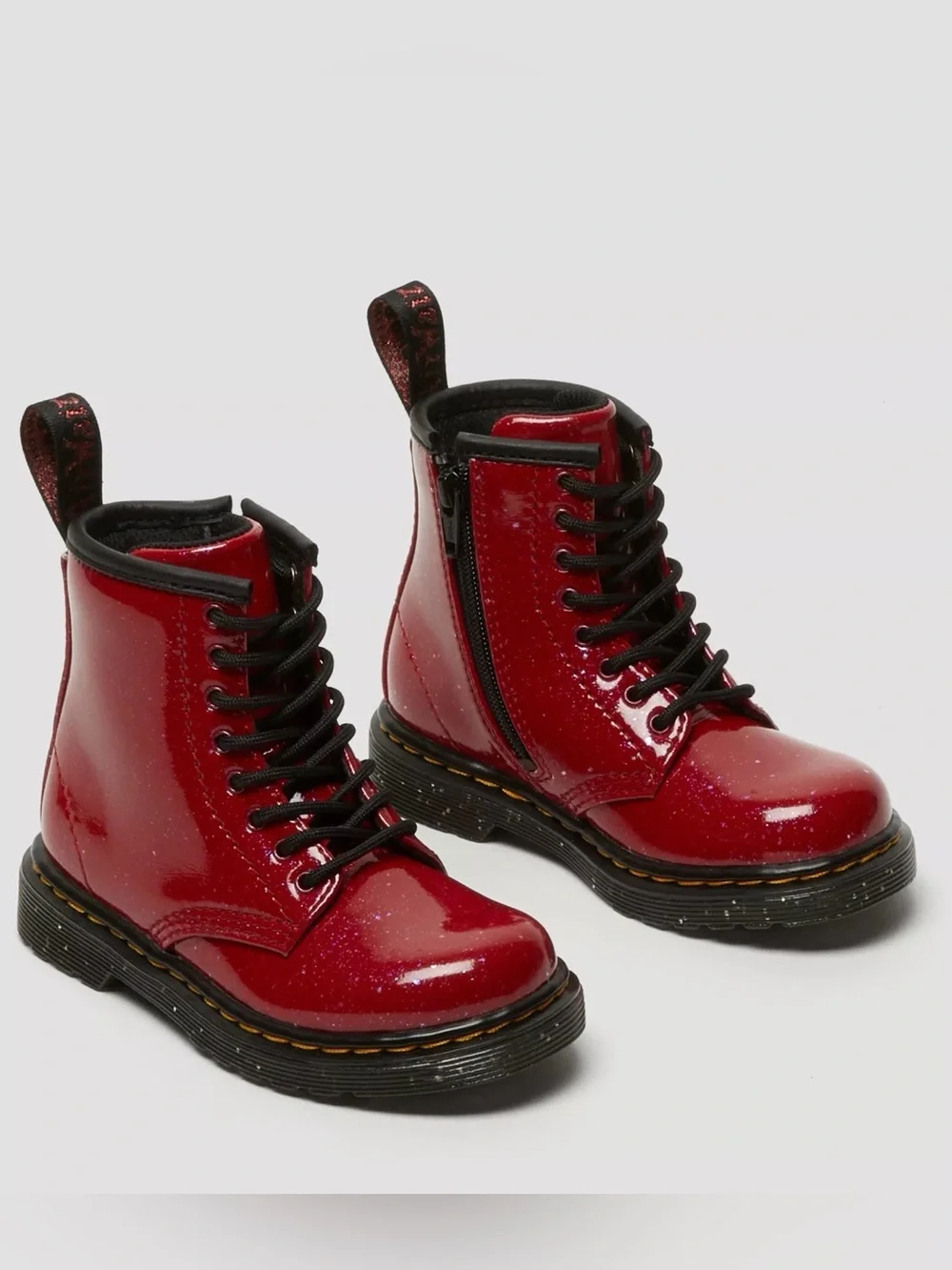 Dr. Martens Toddler 1460 Glitter Lace Up Boots - Size 2